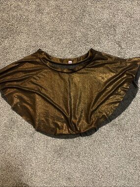 Metallic brown ballet skirt